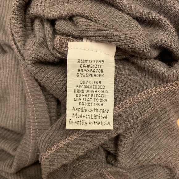 COPY - BNWOT Michael Lauren Kobe Top Charcoal Rib - Picture 9 of 10